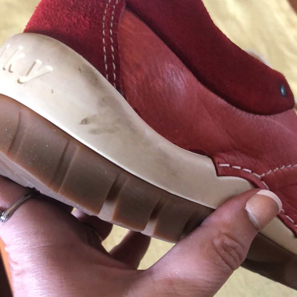 Wolky red boat style shoes - Picture 5 of 9